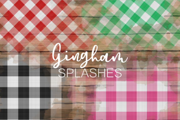 Download Pretty Festive Fabric Gingham Splashes - Pretty Collection