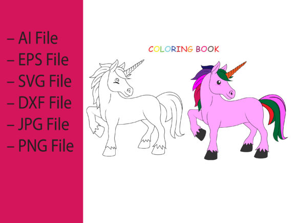 Download Coloring Cute and Pretty Unicorn Vector - Pretty Collection