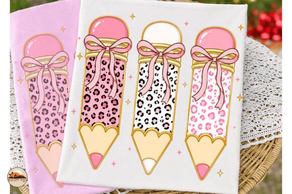 Download Pink Leopard Coquette Pencil Teacher Png - Pencil Collection
