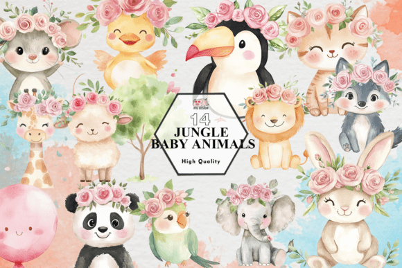 Download Jungle Baby Animals PNG - Premium Resources